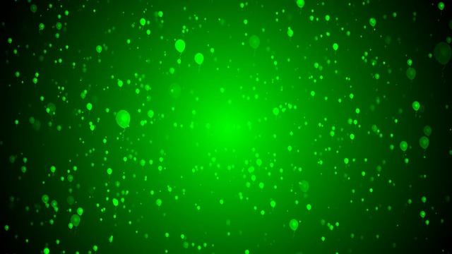 Шикарный праздничный футаж фона зелёного цвета с эффектом воздушных шариков смотреть онлайн