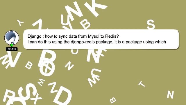 Django : how to sync data from Mysql to Redis? смотреть онлайн