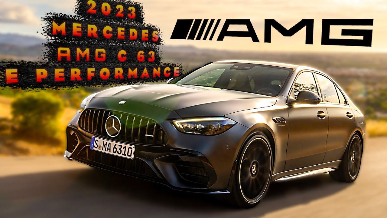 2023 Mercedes AMG C 63 S E PERFORMANCE - Экстерьер, Интерьер, Сцены вождения и Звук! смотреть онлайн