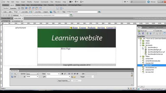 dreamweaver tutorial 8 смотреть онлайн