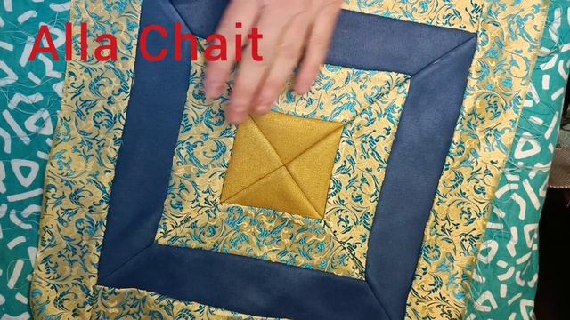 Alla Chait. Мастер Класс Подушечки в стиле печворк . Рatchwork. смотреть онлайн