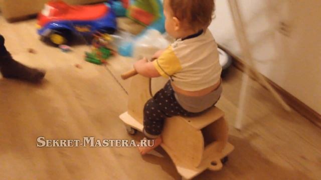Самодельный самокат табуретка для ребенка смотреть онлайн