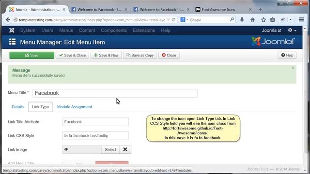 Joomla 3.x. How To Manage Social Icons Menu смотреть онлайн