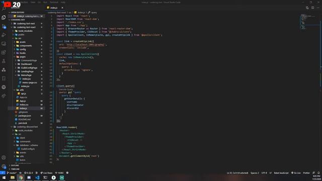 Discord Dashboard - Integrating GraphQL (FINALLY) смотреть онлайн