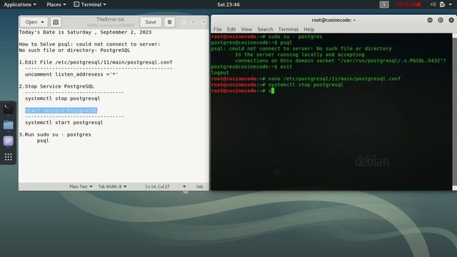 How To Solve Psql Could Not Connect To Server No Such File Or Directory - PostgreSQL смотреть онлайн