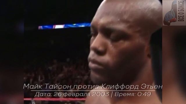 Вырубил за 30 секунд | Самые Быстрые Нокауты Майка Тайсона смотреть онлайн