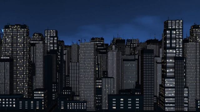 City Scrolling Animated Background Loop Animation смотреть онлайн