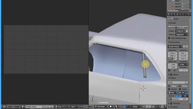 Tutorial Blender How To Create Camaro Car SS 1969 Part 16