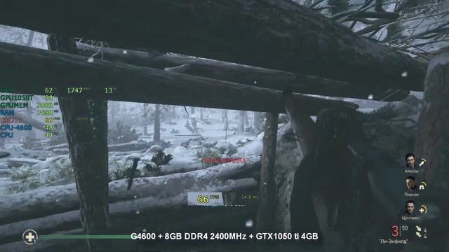 Call of Duty: WWII G4600 + 8GB + GTX1050 ti смотреть онлайн