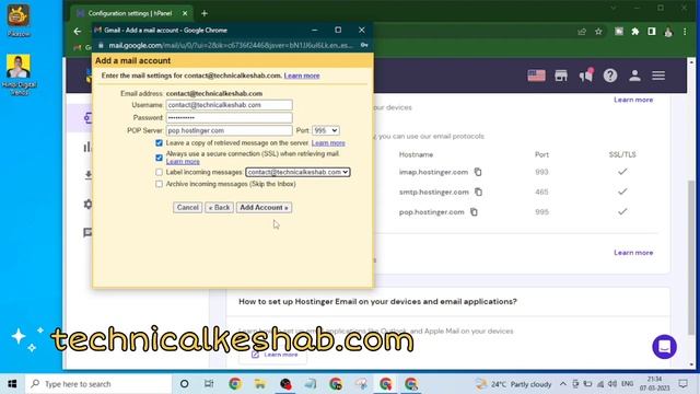 How to Setup Your Hostinger Business Email in Gmail 2023 смотреть онлайн