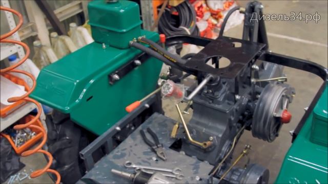 Сборка минитрактора Файтер Т-15 смотреть онлайн