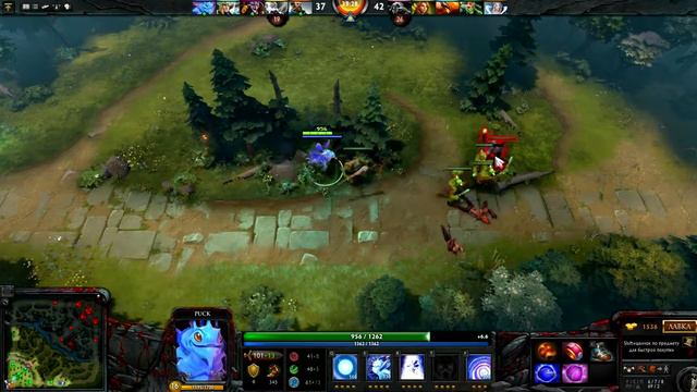 Dota 2: Puck помог решить бой# смотреть онлайн
