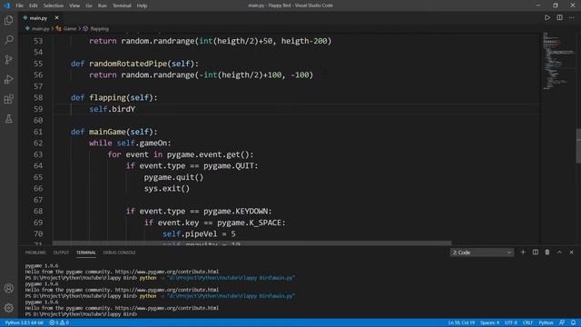 Flappy Bird Tutorial in Python(HINDI) |#pygame смотреть онлайн
