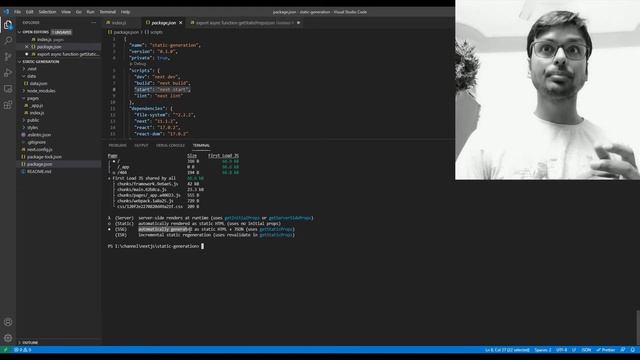 nextjs full course | getStaticProps behind the scene | How getStaticProps function works #17 смотреть онлайн