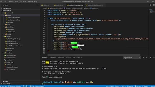 [Discord.js Series #12] - Join/Leave Message смотреть онлайн