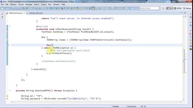 Parsing JSON: Practical Android Java Development Part 55 смотреть онлайн