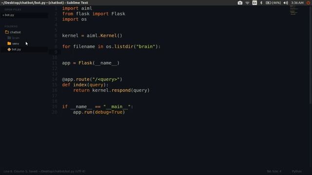 Creating a Chat Bot Using Python and AIML — Hack Ed смотреть онлайн