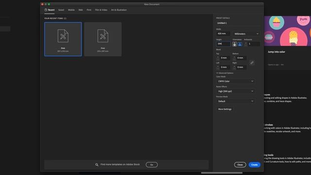 How to set up an A2 document in Adobe Illustrator смотреть онлайн