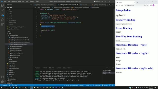 #8.6 - Understanding OnInit - Component - Angular Series смотреть онлайн