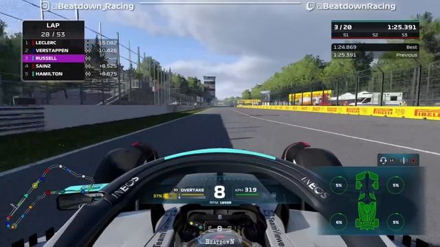 F1 22 - Let's Make Russell World Champion #16: 100% Race Monza смотреть онлайн