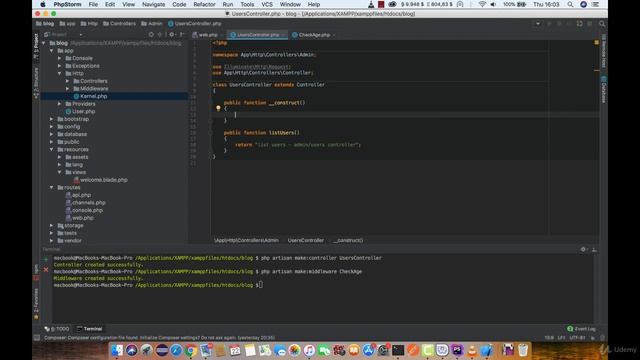 Lesson 15: Registering Middleware - Ultimate Laravel Tutorials смотреть онлайн