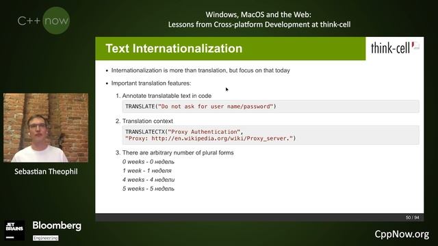 Windows, MacOS and Web: Lessons from Cross-platform Development @ think-cell - Sebastian Theophil смотреть онлайн