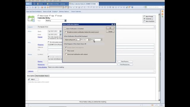 Урок 12. Как создать событие в календаре Lotus Notes смотреть онлайн