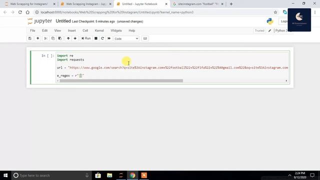 Python | How to scrape emails from Instagram and other Social Networking sites | web scraping Gmail смотреть онлайн