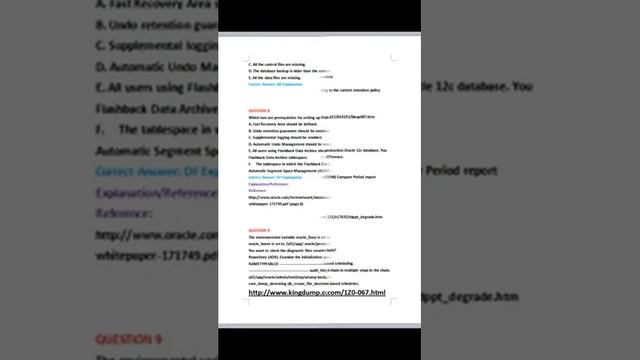 Update Free Oracle 1z0-067 Dumps Exam Practice Questions Online смотреть онлайн