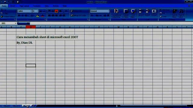 Cara menambah sheet di Microsoft Excel 2007 смотреть онлайн