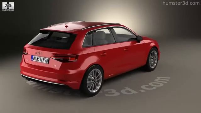 Audi A3 Sportback 2016 3D model by Humster3D.com смотреть онлайн