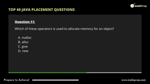 Top 40 Java MCQ's | Placement Interview Questions and Answers [2022] : Part- 1 | mobiPrep смотреть онлайн