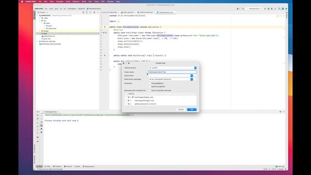 Setting Up Unit Testing in a JavaFX Project Using IntelliJ (from Scratch) смотреть онлайн