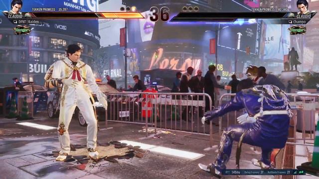 [Tekken 8 CNT] Claudio (DFNT | Raiden) Vs. Claudio