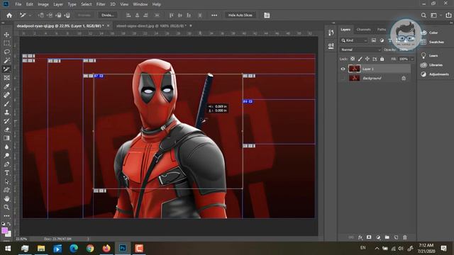 Adobe Photoshop Lesson6 | Crob Tool, Perspective Tool, Slice And Slice Select Tools | Full HD