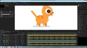 Анимируем походку кота в After Effects | уроки для новичков