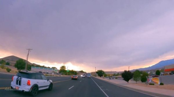 Zion National Park to Saint George 4K Utah Scenic Drive | Stormy Desert Sunset