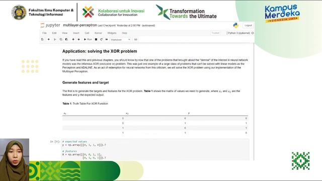 Multi-layer Perceptron Neural Network Jaringan Syaraf Tiruan - XOR Problem Python Jupyter Notebook смотреть онлайн