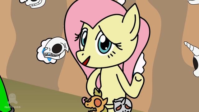 Fluttershy Insanity: Mini Crewmate, Boyfriend And Pinkie Pie Vs Fluttershy | Among Us Vs FNF