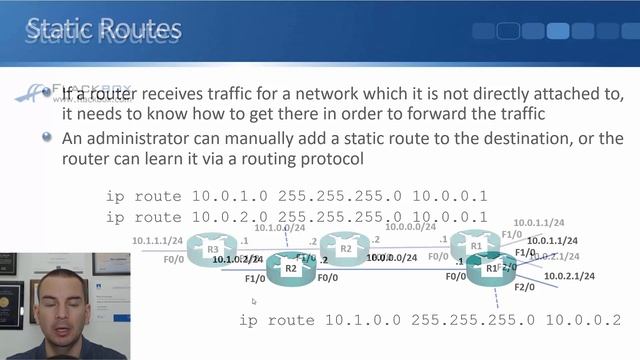 Cisco Static Routes Tutorial смотреть онлайн