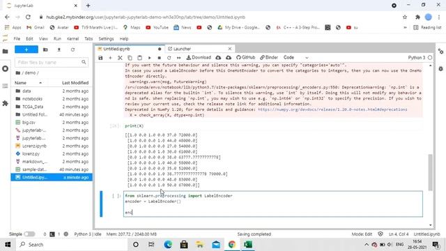 DATA PREPROCESSING IN MACHINE LEARNING USING PYTHON [PART- 2 ](IN HINDI) смотреть онлайн