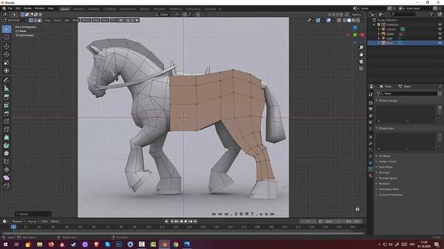 07.Blender Game Landscape. Catle War. Horse (Part1) смотреть онлайн