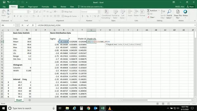 Tutorial / Cara membuat Grafik Distribusi Normal dengan Microsoft Excel смотреть онлайн