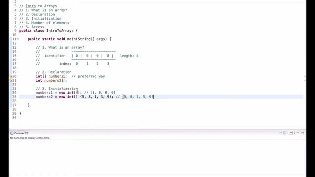 Java Tutorial: Intro to Arrays смотреть онлайн