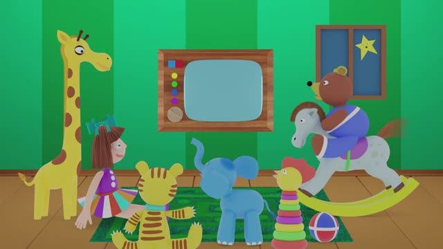 Спокойной ночи малыши! - заставка 2021 3D 4K 60fps