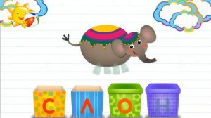 Азбука в коробочках. Буквы и звуки для детей.Слон.