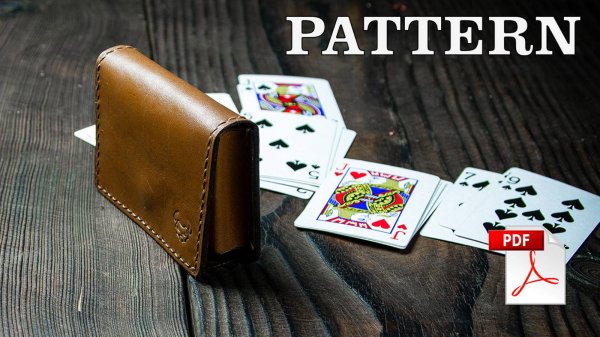 Как сделать кожаный чехол для игральных карт + ВЫКРОЙКА PDF