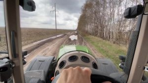 Трактор FENDT 936 GEN6 тянет старичка !