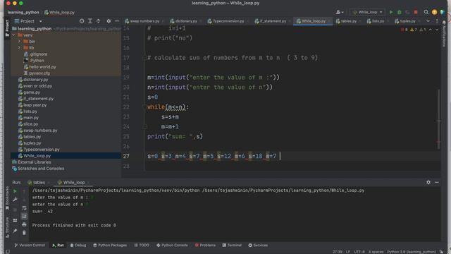 Python for beginners | python part 11:- iterative statements, while loop with examples смотреть онлайн