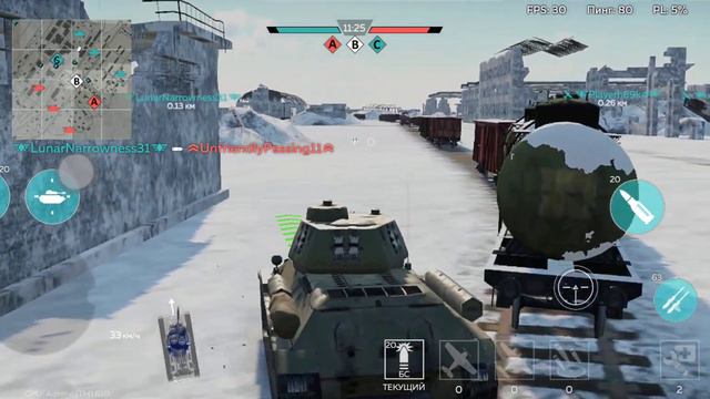 War thunder mobile Т-34-85 (Д-5Т) Gameplay Ч.2 смотреть онлайн